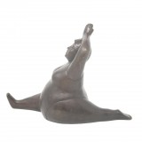 BRONZ STATUE YOGA LADY DO THE SPLIT - DECOR OBJECTS